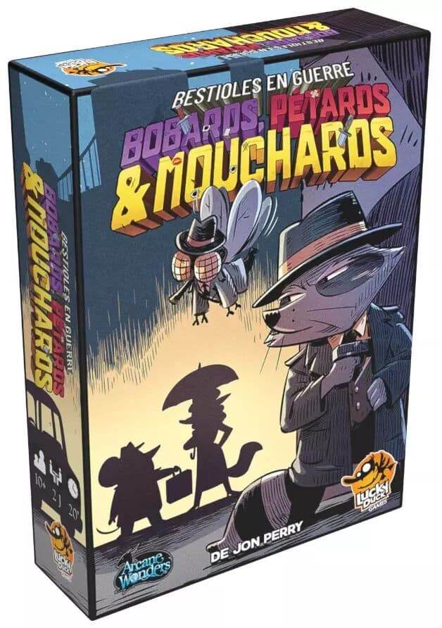 Couverture du jeu Bobards, Pétards et Mouchards - Bestioles en Guerre