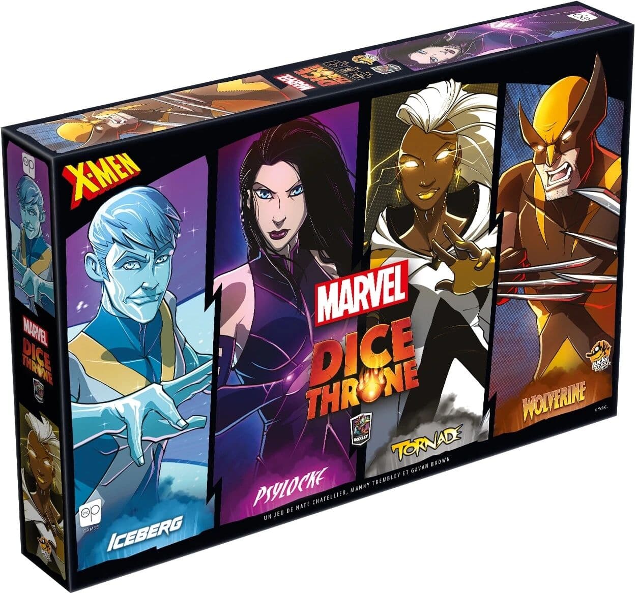 Couverture du jeu Dice Throne Marvel - Iceberg, Psylocke, Tornade, Wolverine