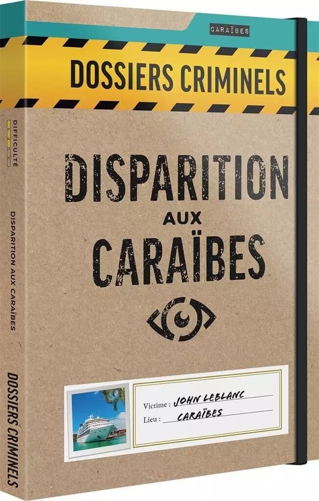 Couverture du jeu Disparition aux Caraïbes (Dossiers Criminels)