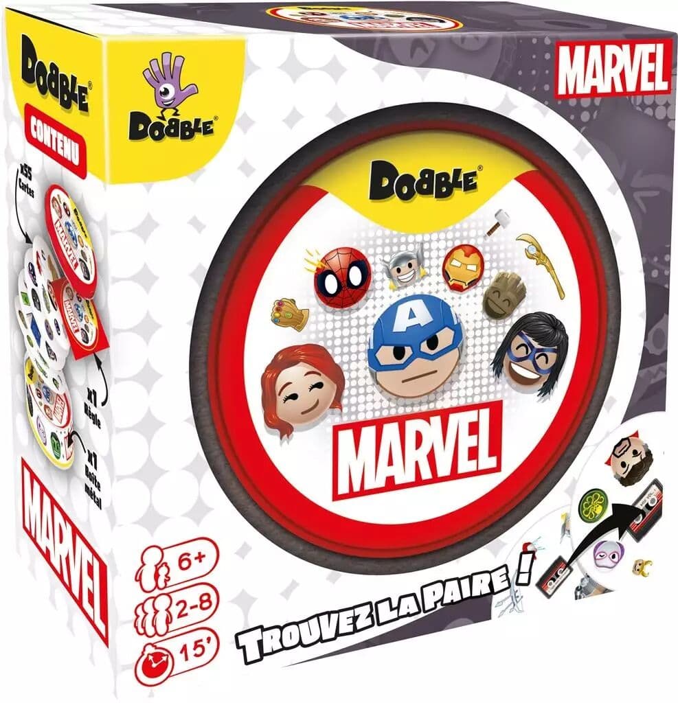 Couverture du jeu Dobble Marvel Emoji