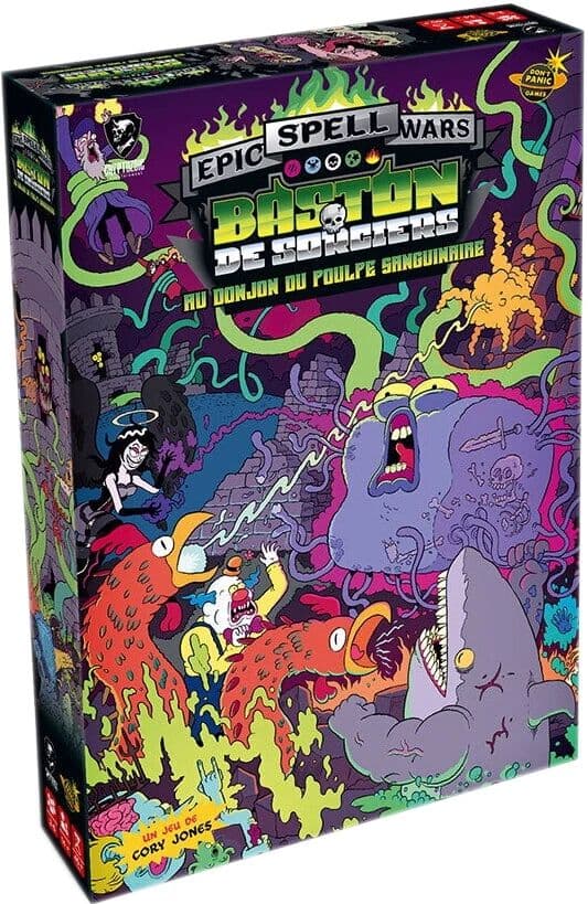 Couverture du jeu Epic Spell Wars : Baston de Sorciers au Donjon du Poulpe Sanguinaire