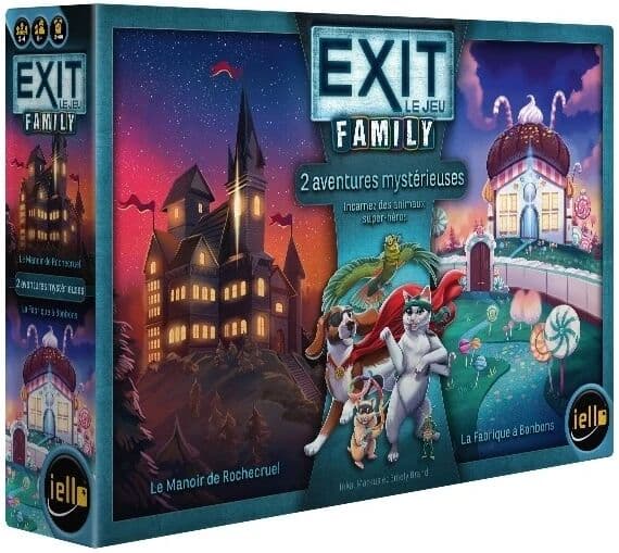 Couverture du jeu EXIT Family - Le Manoir de Rochecruel & La Fabrique à Bonbons