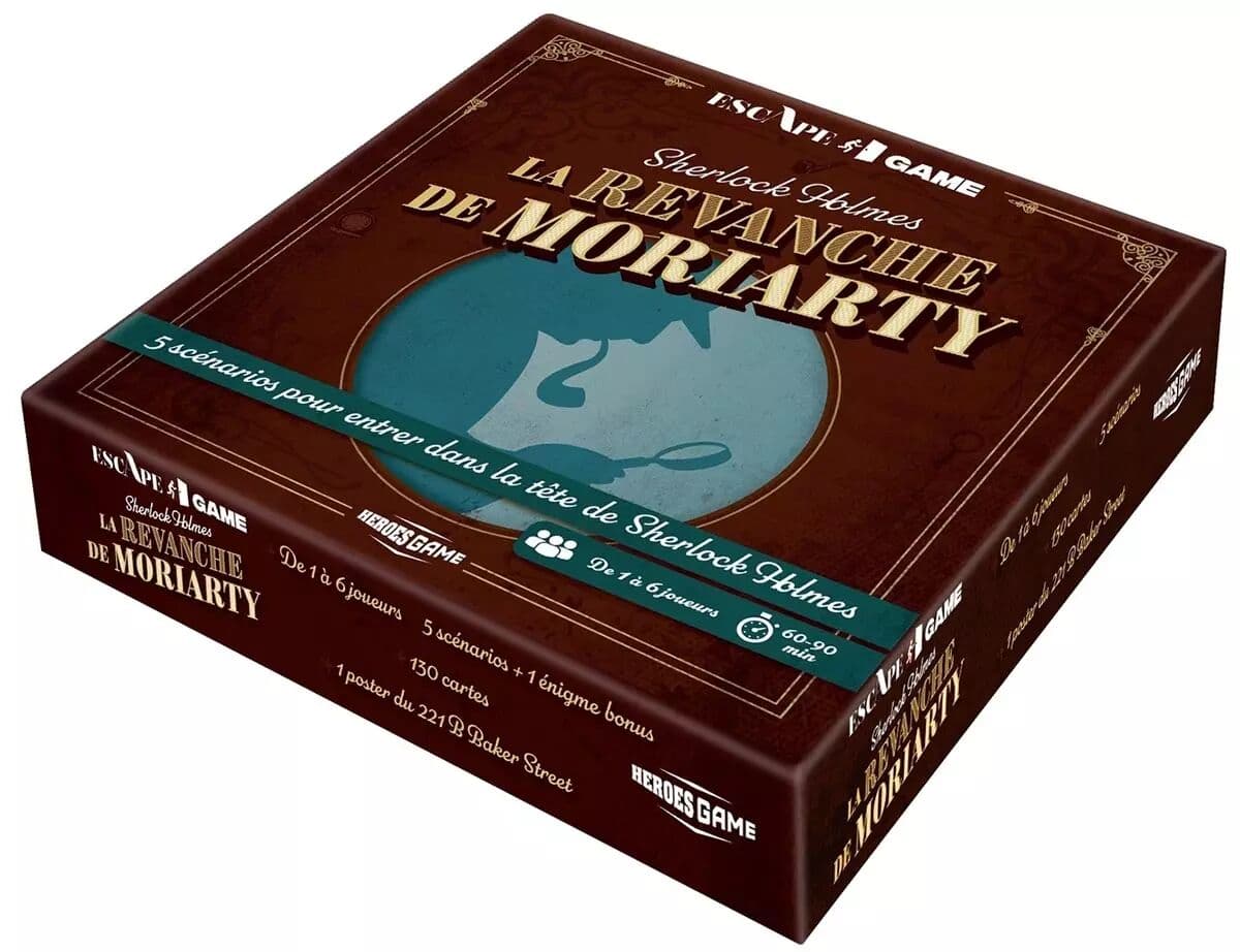 Couverture du jeu La Revanche de Moriarty - Escape Game