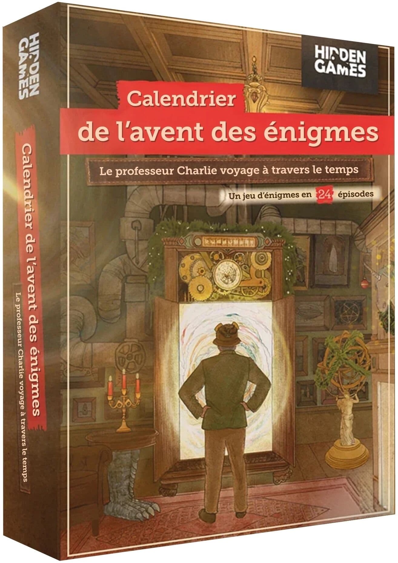 Couverture du jeu Le Professeur Charlie Voyage à Travers le Temps - Calendrier de l'Avent des Énigmes