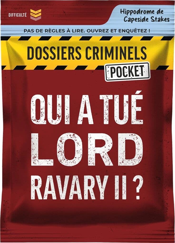 Couverture du jeu Qui a Tué Lord Ravary II ? (Dossiers Criminels Pocket)