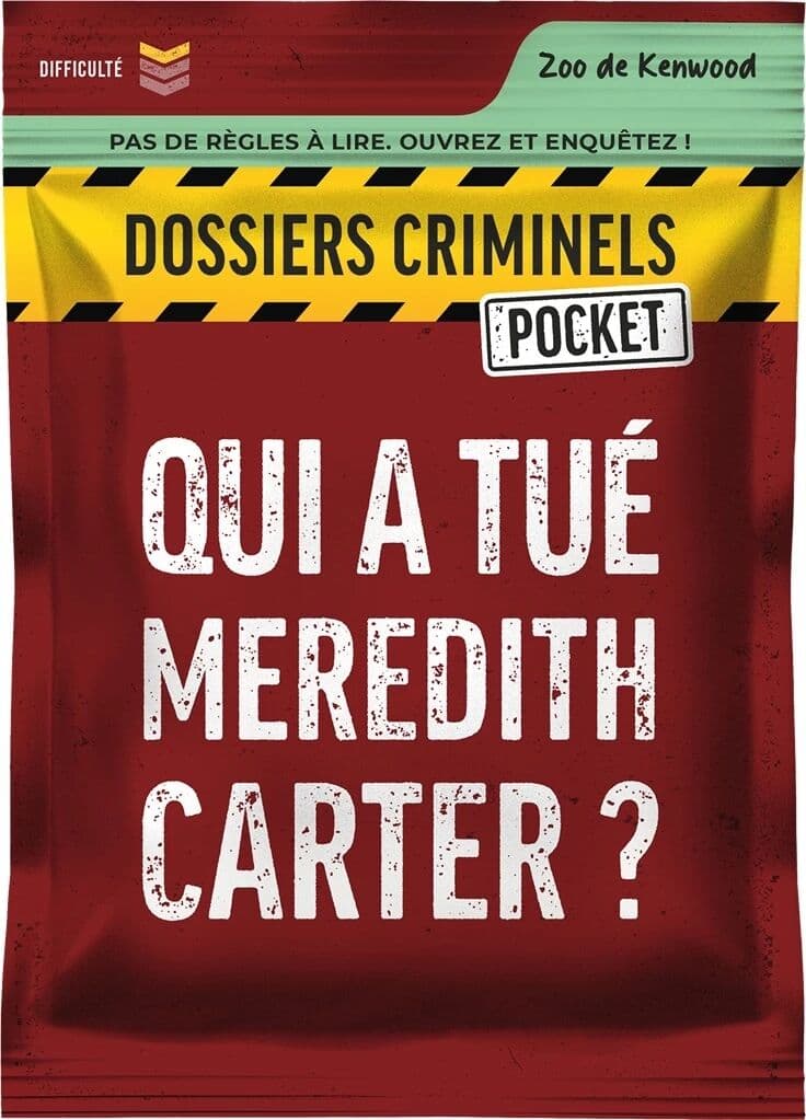 Couverture du jeu Qui a Tué Meredith Carter ? (Dossiers Criminels Pocket)