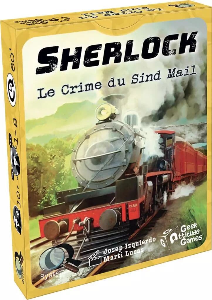 Couverture du jeu Sherlock - Q System : Le Crime du Sind Mail